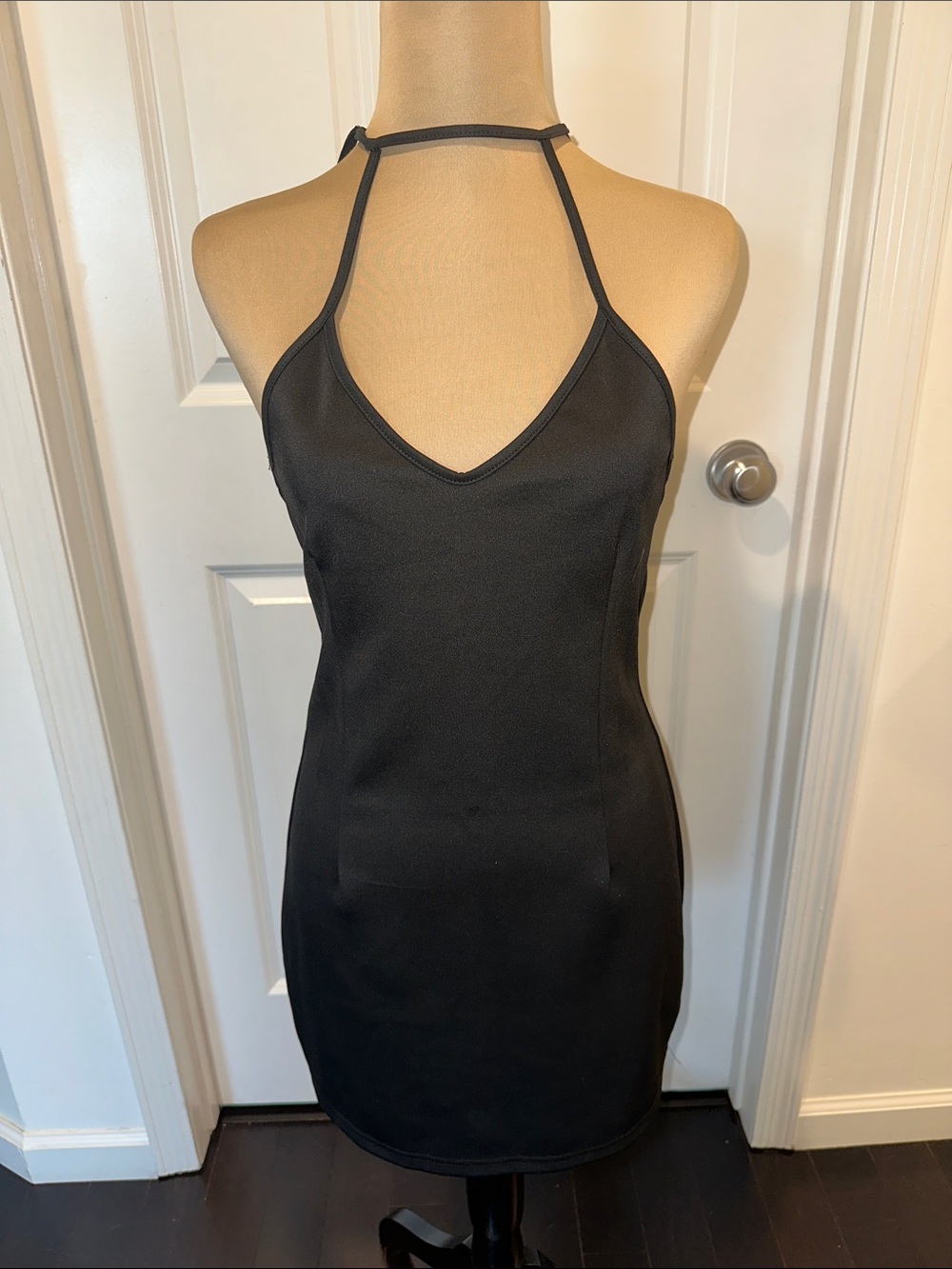 Blush Noir Fun and Elegant Black Strappy Dress. NWOT